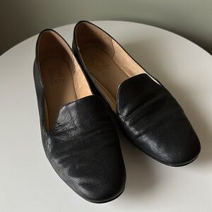 Naturalizer Emiline Leather Flats/Loafer Black Slip on Cushioned Casual US  8.5